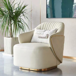 Modern Luxury Revolving Lounge Chair Home Hotel Office Convertible Fabric Upholstery Leisure Sofa Furniture