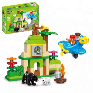 Educational DIY Toys ABS Large Building Block Toys Zoo Block Toys