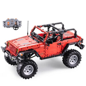 RC Off-Road Red Car Model Building Blocks Remote Control SUV Cars Bricks Set for Kids