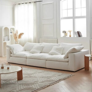 Modern Simple Cloud Sofa Set for Living Room and Hotel Detachable Washable Lazy Down Fabric New Style Bedroom Furniture