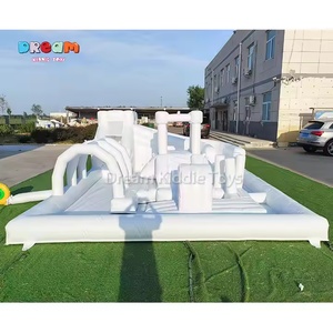 Cool, Clean, and Full of Fun! The Ultimate White Water Obstacle Bounce House!